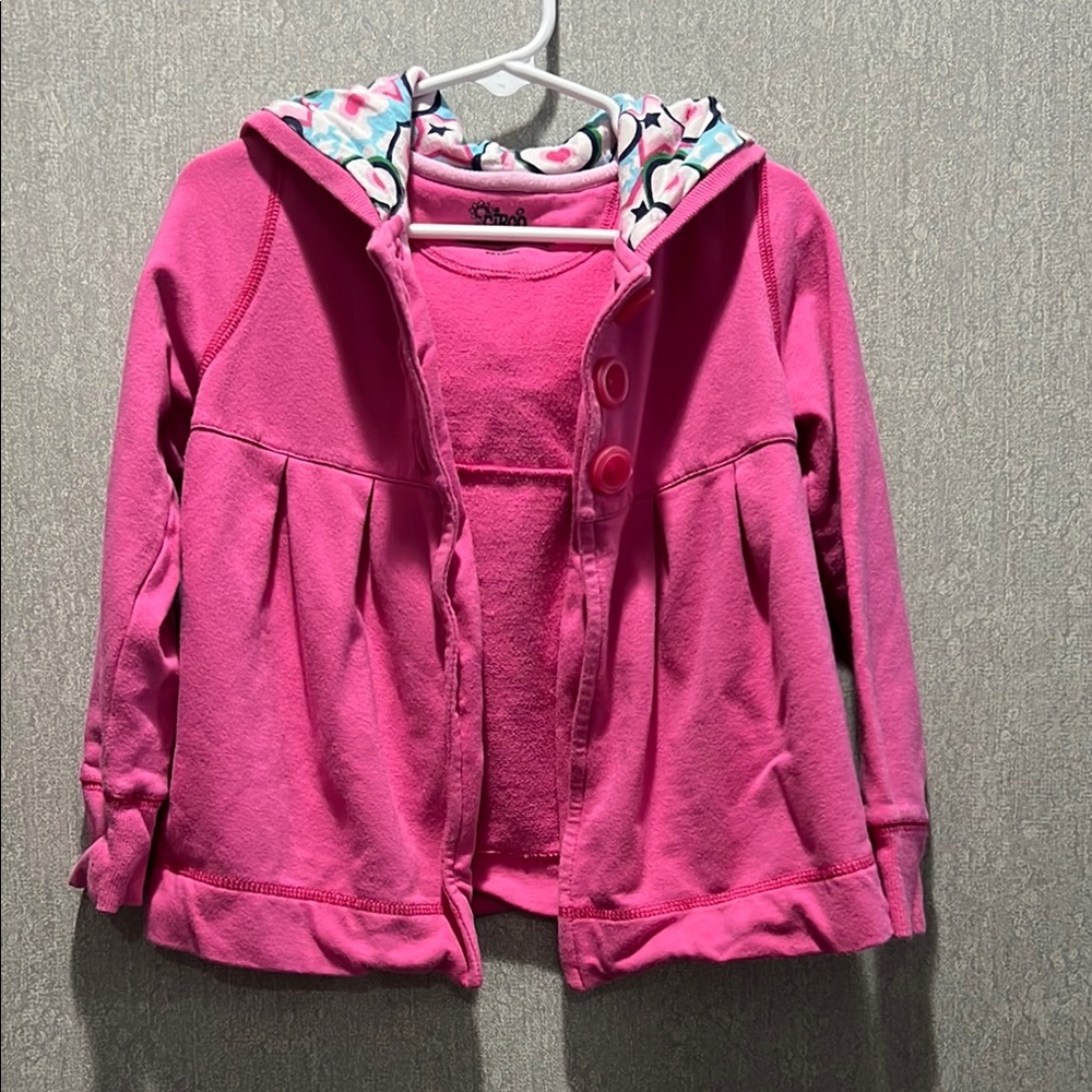 Chaps Pink Kids Hoodie and Top Set